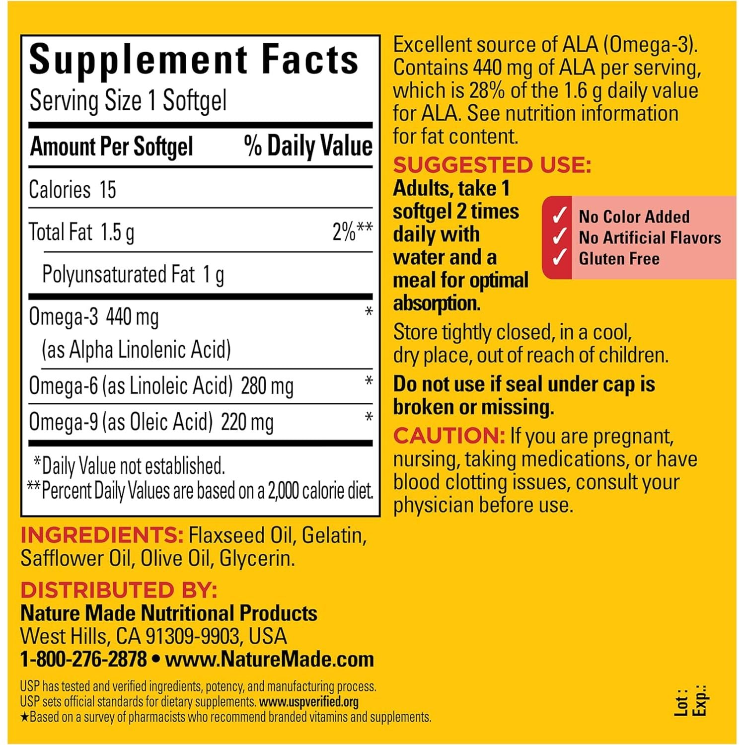 Nature Made Triple Omega 3-6-9 150ct - product detail