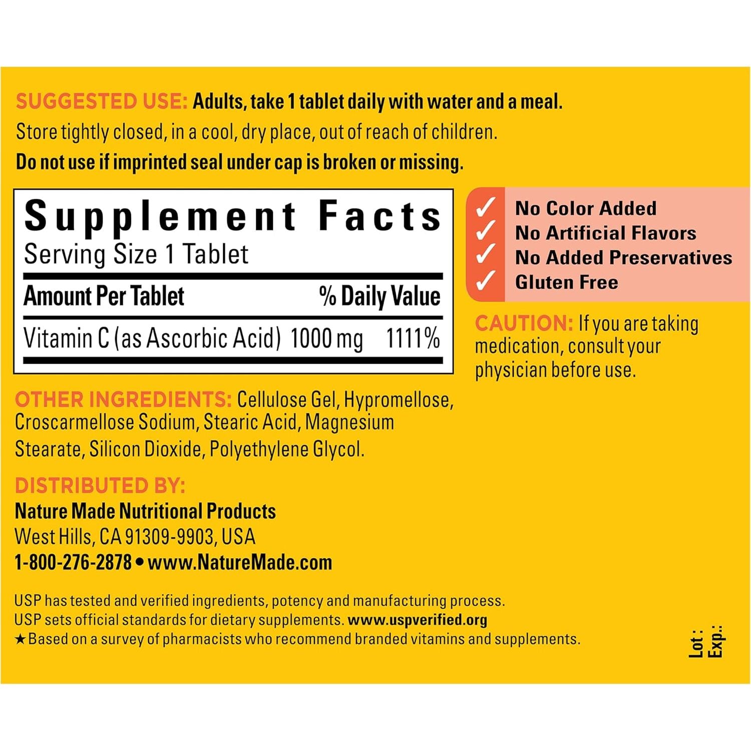 Nature Made Vitamin C 1000mg 100ct - product detail