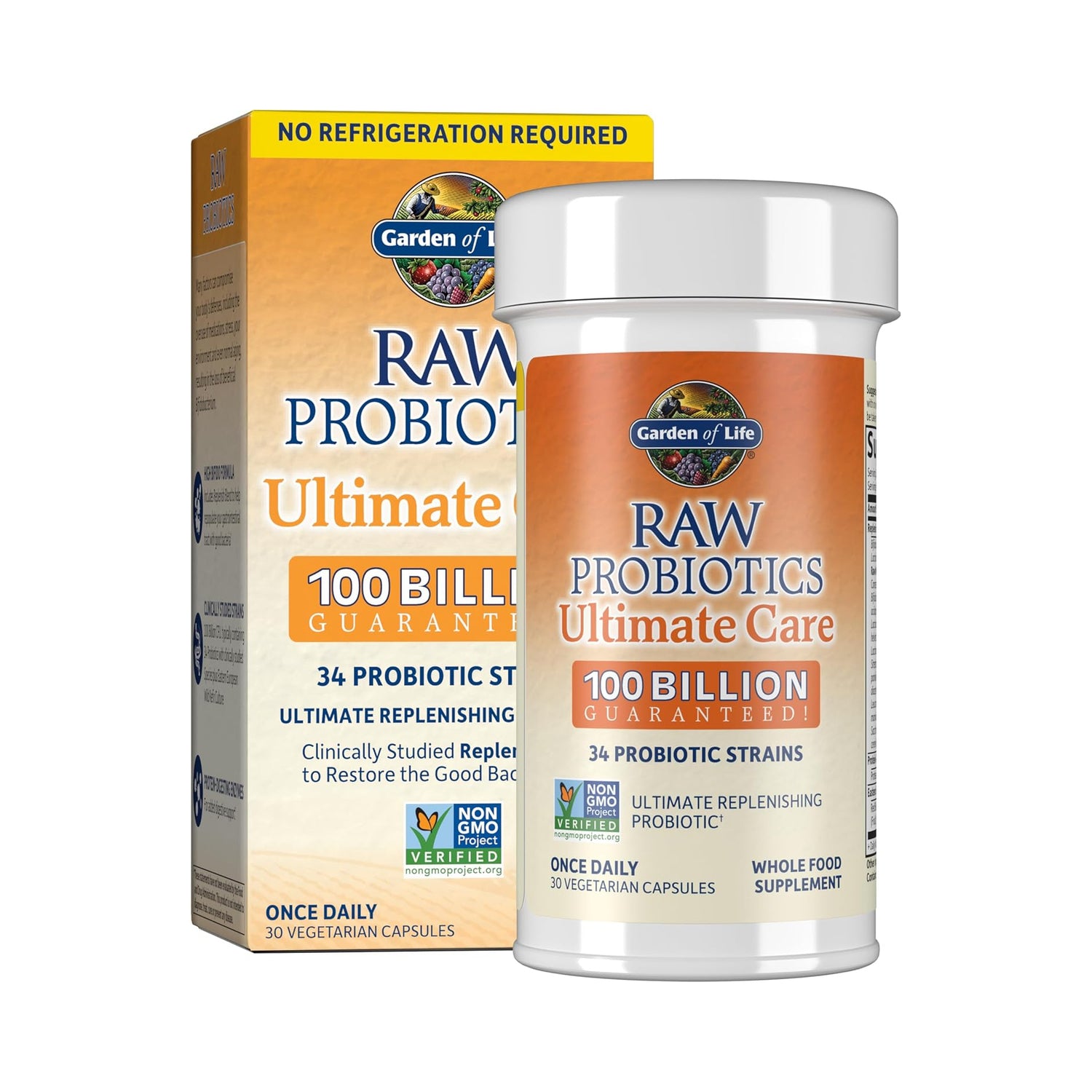 Garden of Life Raw Probiotics Ultimate Care 30ct - front of box