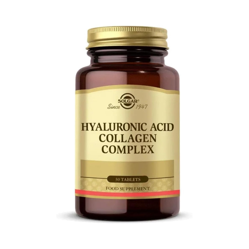 Solgar Collagen Hyaluronic Acid Complex 30 tablets front of box