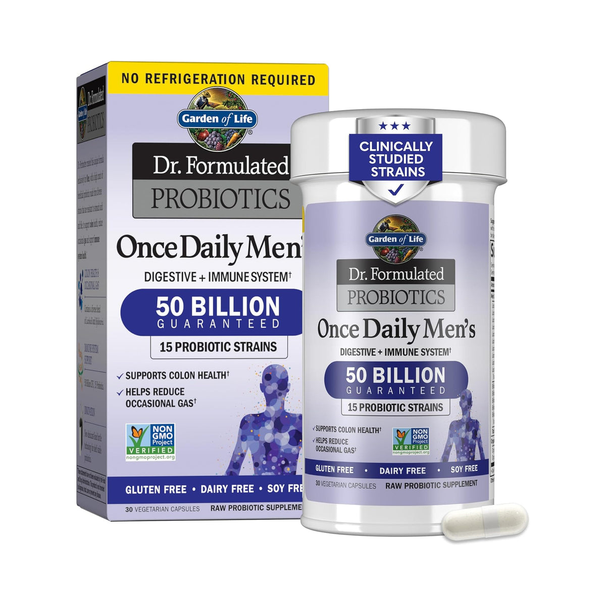 Garden of Life Once Daily Men's Probiotic 30ct - front of box