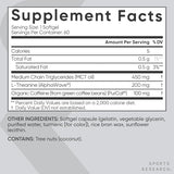 Sports Research L-Theanine & Caffeine With Coconut Mct Oil ~ Nootropic Supplement For Focused Energy ~ Keto Certified & Non-Gmo Verified (60 Softgels) : L-Theanine