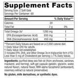 Nordic Naturals Ultimate Omega 3 Softgels | Omega 3 1280 Mg EPA & DHA Supplement For Men & Women | High-Potency Omega 3 Supplement | Lemon| Fish Oil 120 Softgels,2 count,120 capsules