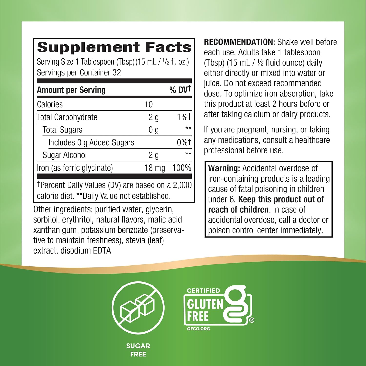 Nature Way Liquid Iron 16 oz