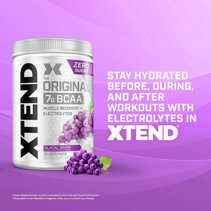 Xtend Glacial Grape Powder, Pack of 30 Servings